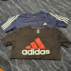 Adidas climalite Kids' Black and Navy T-Shirts (2 lot) size M 10/12